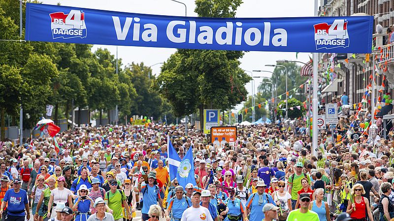 wandelaars vierdaagse slaapplek